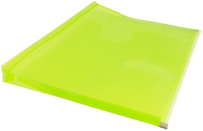 JAM Paper Premium Plastic Document File, Letter, Lime Green, 3/Pack (218Z1LIX3)