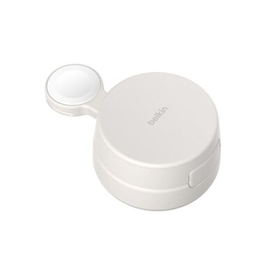 Belkin UltraCharge Pro MagSafe Wireless Charging Station, 25W, 5 ft., Sand (WIZ043TTSD)