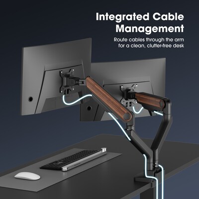 FlexiSpot MA9 Premium Dual Monitor Mount, Up to 49" Monitors Black (MA9-D-DP-US)