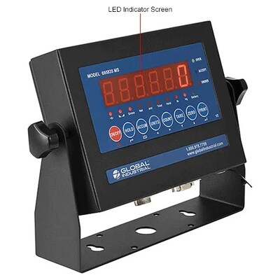 Global Industrial NTEP Pallet Scale w/ LED Indicator, 4'x4', 5,000 lb. x 1 lb. (412228)