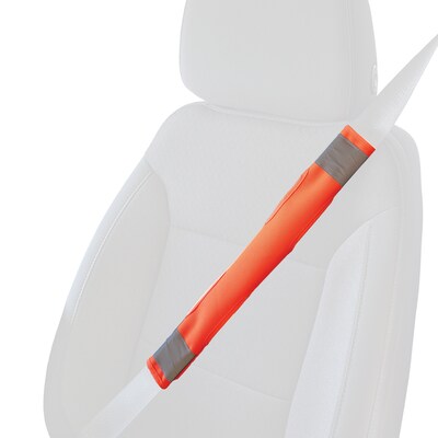 Ergodyne GloWear 8105 High Visibility Seat Belt Cover, Orange, 2/Pack (29035)