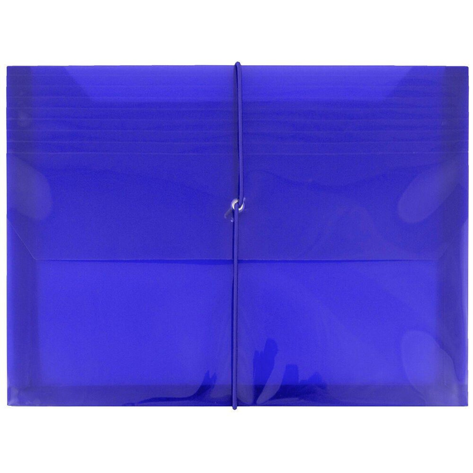 JAM Paper Premium Plastic Document File, Letter, Blue, 3/Pack (218E25BUBX3)