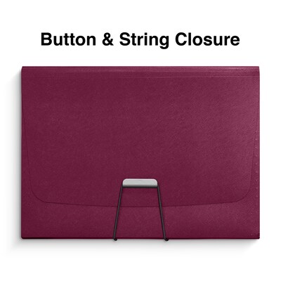 TRU RED Reinforced Plastic Accordion File, 13-Pocket, Letter Size, Purple (TR52015)