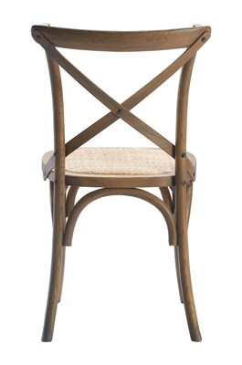 Finch Elmhurst Cross Back Dining Chair, Rattan, 2/Set (CHR10071B)