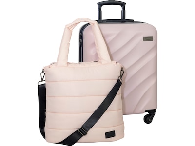 Geoffrey Beene 2-Piece Hardside Spinner Luggage Set, Blush (GB24-2)