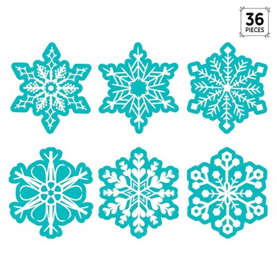 Creative Teaching Press Snowflakes Designer Cut-Outs, 36/Pack, 3 Packs/Bundle (CTP10595-3)