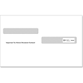 ComplyRight Moistenable Glue Double-Window Envelope, 5.63 x 9, White/Black, 100/Pack (DW4SD)