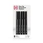 TRU RED™ Pen Permanent Markers, Fine Tip, Black, 5/Pack (TR54524)