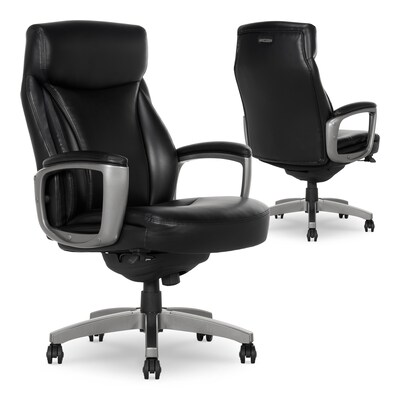 La-Z-Boy Arcadian Bonded Leather Executive Chair, Black (60009)