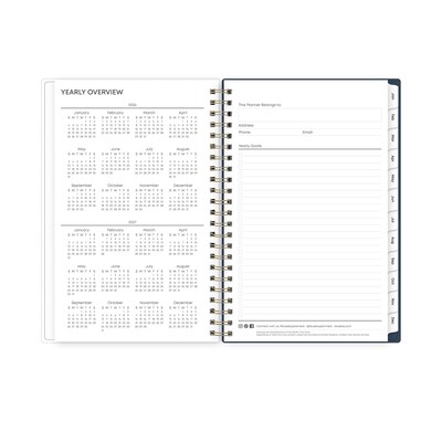 2026 Blue Sky Ashlyn 5" x 8" Calendar Year Weekly & Monthly Planner, Plastic Cover, Multicolored (143958-26)