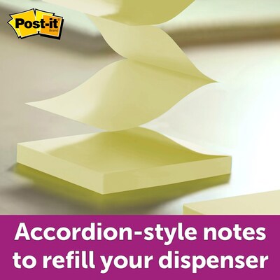 Post-it Pop-up Notes, 3 x 3, Canary Yellow, 100 Sheets/Pad, 12 Pads/Pack (R330-YW)