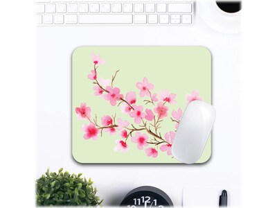 OTM Essentials Prints Cherry Blossoms Mouse Pad, Green/Pink/Brown (OP-MH-A03-12A)