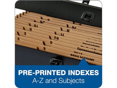 Pendaflex Paper Stock Accordion File, Alphabetical/Subject Index, 19-Pocket, Legal, Assorted Colors (11170)