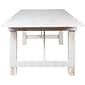 Flash Furniture HERCULES Series 84" Folding Farm Dining Table, Rustic White (XAF84X40WH)