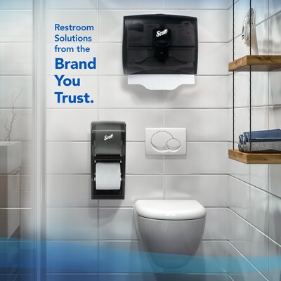 Scott Essential Recycled Toilet Paper, 1-ply, White, 1210 Sheets/Roll, 80 Rolls/Case (05102)