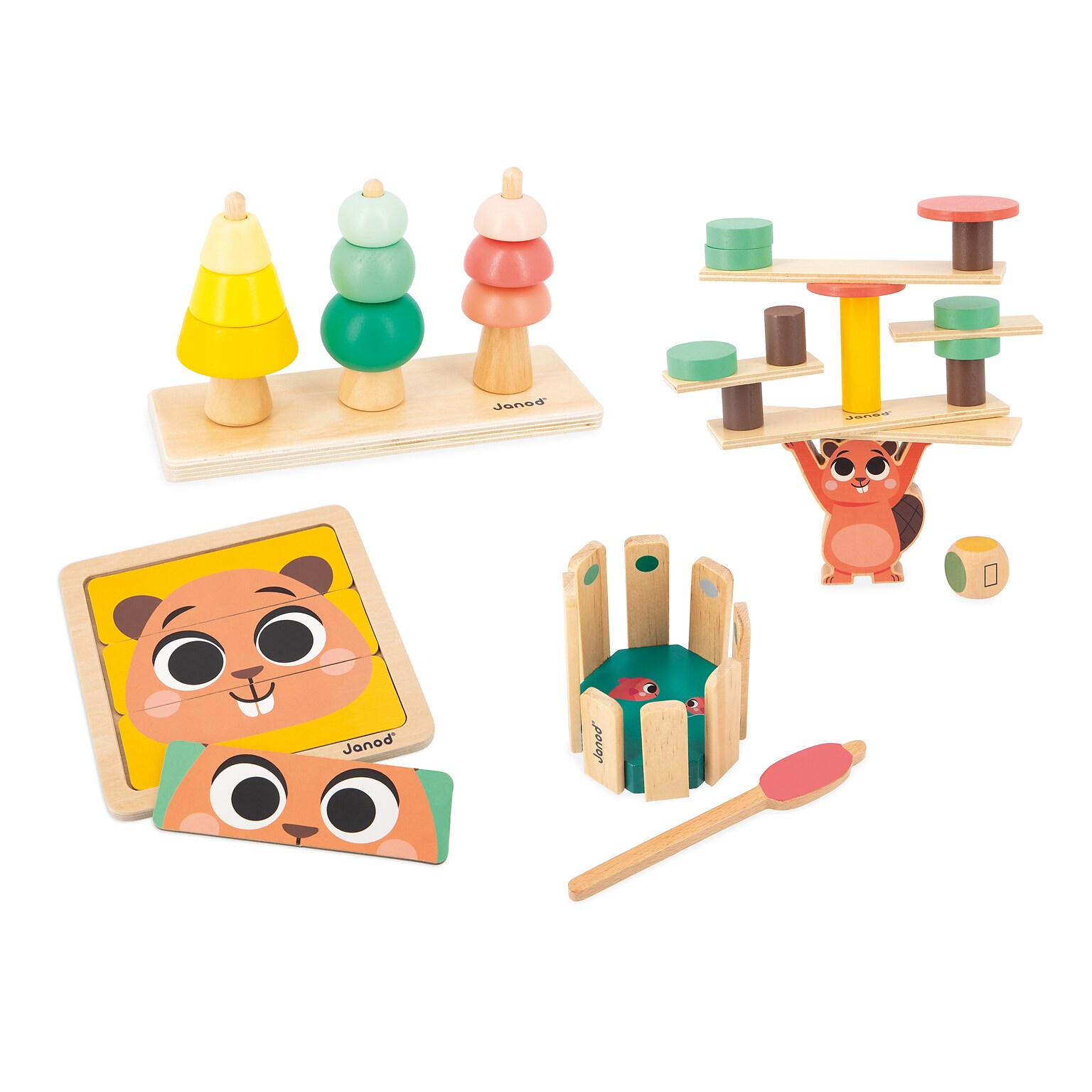 Janod Developmental Activity Box, Multicolor (J04066)