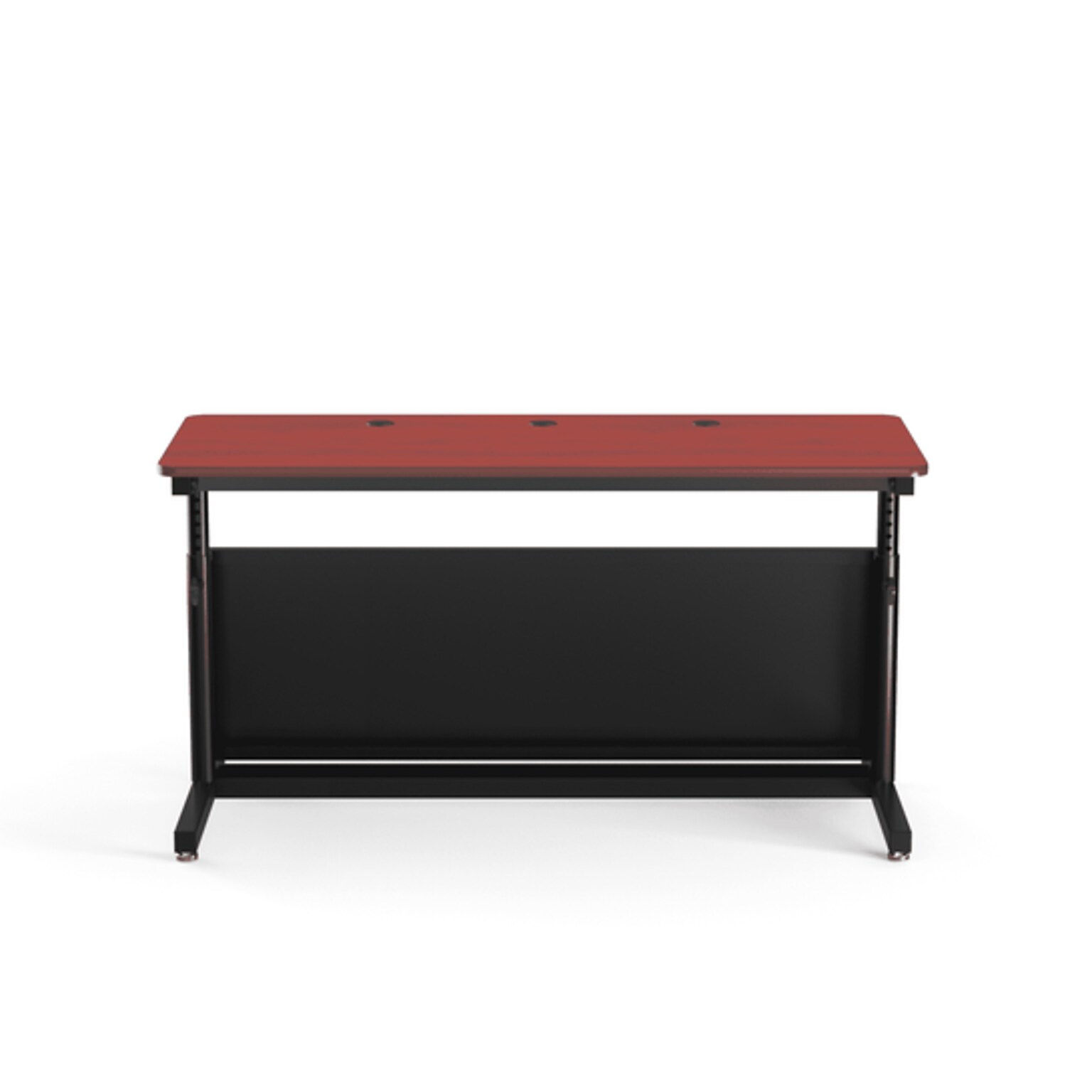 VersaDesk Deluxe 60W Manual Adjustable Standing Computer Table, Cherry/Black (CTL6024-BC)