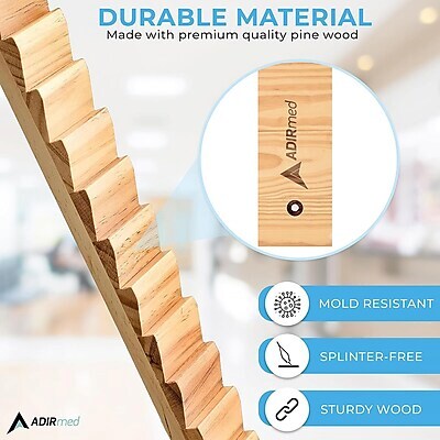 Viva Comfort Essentials Finger and Shoulder Physical Therapy Ladder, Wood, 2/Pack (ADI910-01-2-MK)