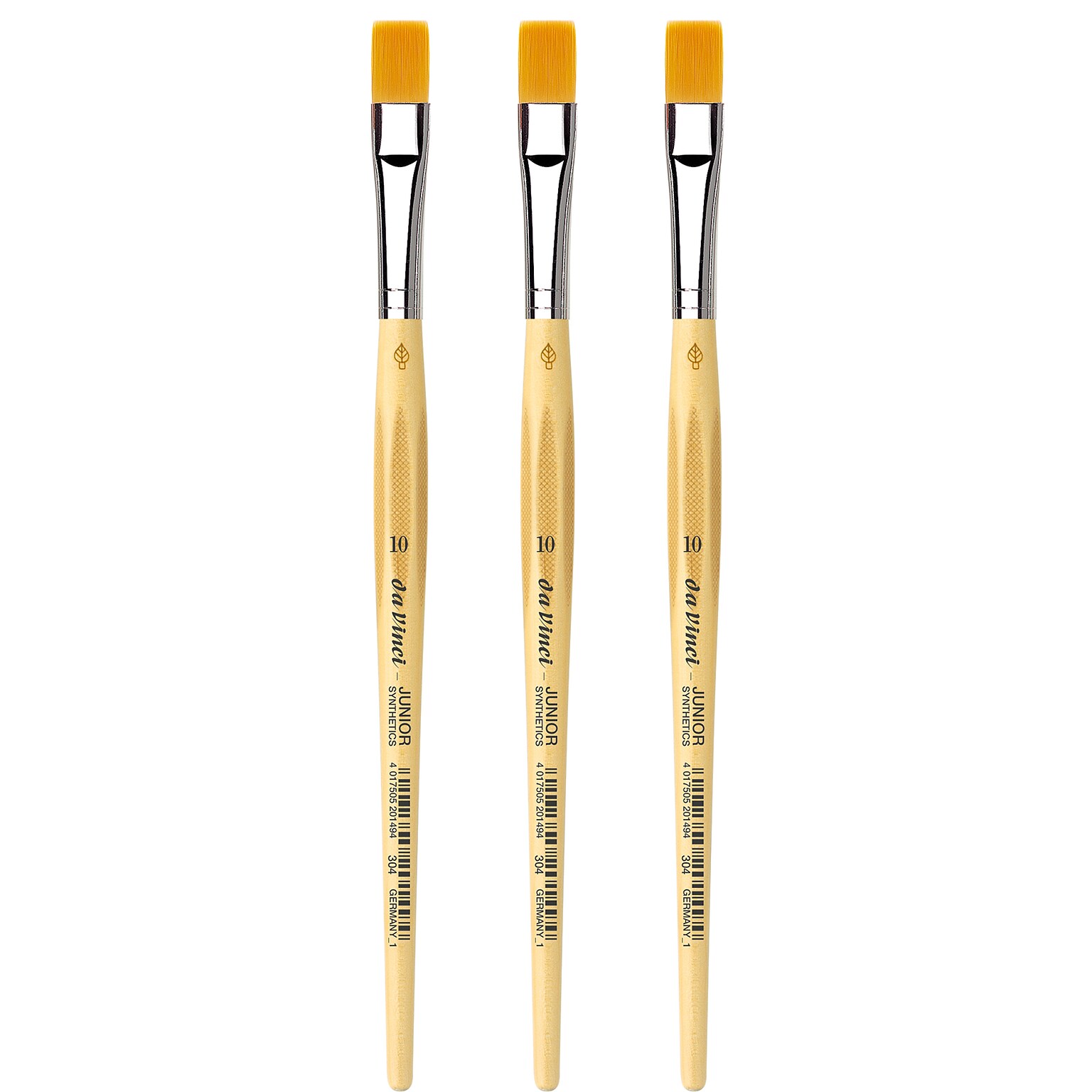 da Vinci JUNIOR Mixed Media Synthetic Bristle, Round Brush, 3/Bundle (DVXVA30410-3)