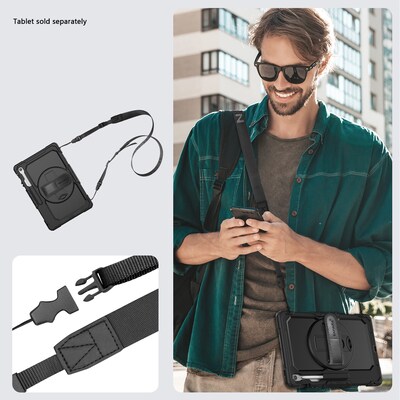 SaharaCase Raider Series Defense Case for Galaxy Tab S10 FE+, Black (TB00474)