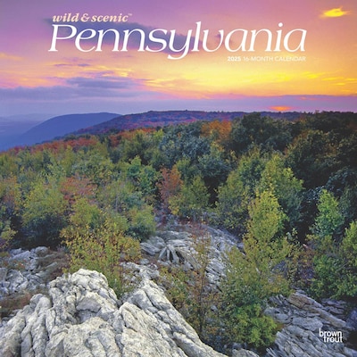 2025 BrownTrout Pennsylvania Wild & Scenic 12 x 12 Monthly Wall Calendar (9781975475529)