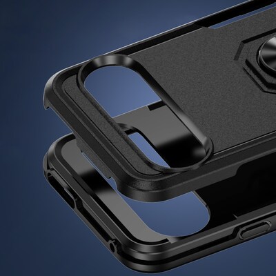 SaharaCase Raider Phone Case for Google Pixel 9 Pro, Shock Absorbing, Scorpion Black (CP00602)