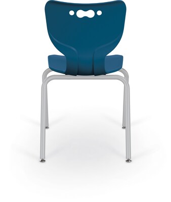 MooreCo 18" Hierarchy Student Chair with 4 Legs, Endless Sea/Platinum Base (703673562669)