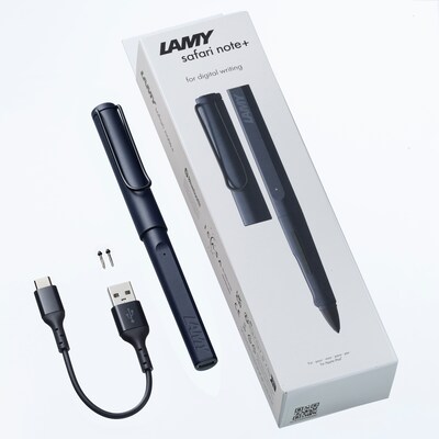 Lamy Safari Note+ Stylus & Smart Pen for iPad, Steel Black (L4E2SLBK)