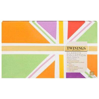 Twinings Classics Collection Assorted Tea Bags, 48/Box (F15499)