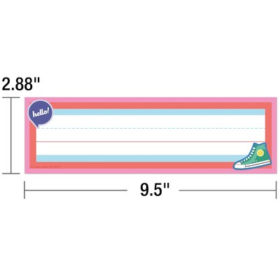 Carson Dellosa Education We Stick Together School Name Plates, 9.5" x 2.875", 36/Pack, 6 Packs/Bundle (CD-122157-6)