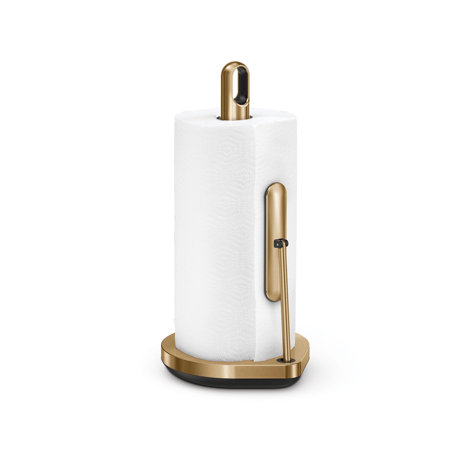 simplehuman Tension Arm Paper Towel Holder, Brass Stainless Steel (KT1206)