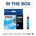 Epson T220XL Cyan High Yield Ink Cartridge   (T220SL220-S)