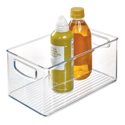 iDESIGN Small Stackable Plastic Storage Bin, Clear (64530)