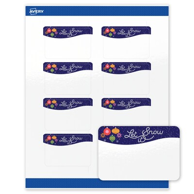 Avery Rectangle Multipurpose Labels, 2 x 3, White, 80/Pack (19479370443)