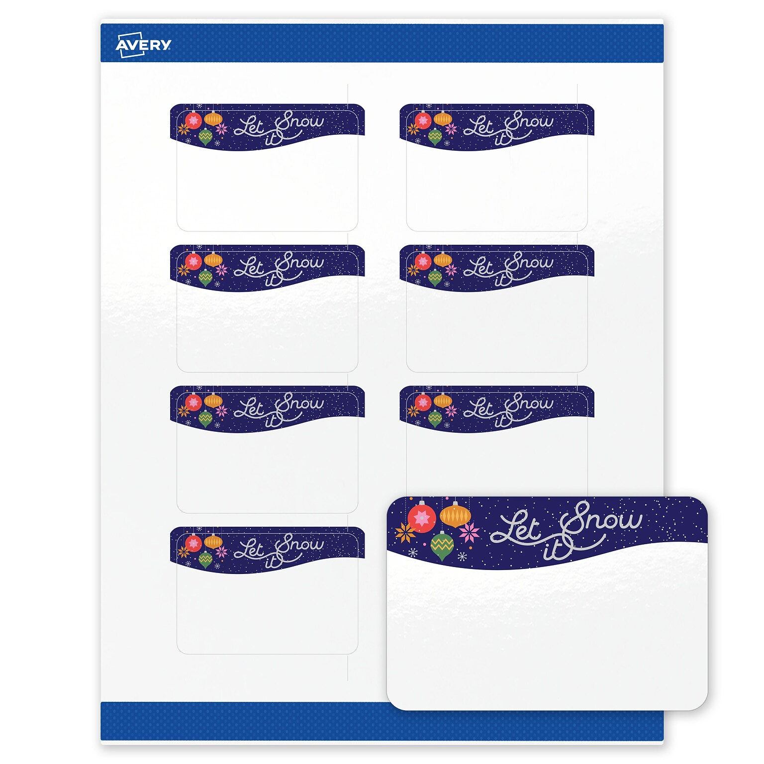 Avery Rectangle Multipurpose Labels, 2 x 3, White, 80/Pack (19479370443)