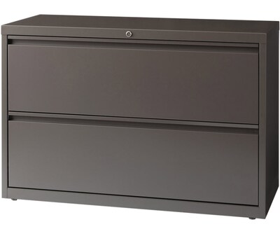 Lorell Fortress Series 42'' Lateral File, Medium Tone, 2 x File Drawers (LLR60475)