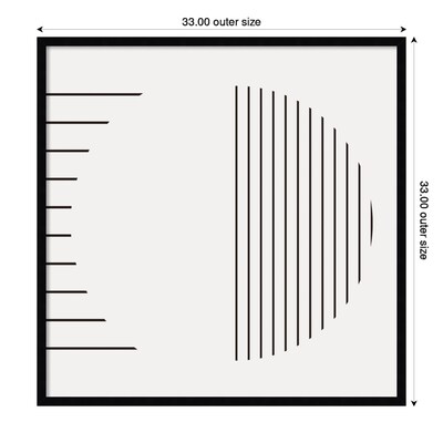 Amanti Art Modern Statement Stripes 1 by The Creative Bunch Studio Wood Framed Wall Art Print, 33" x 33" (A42677159953)