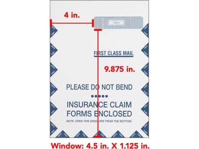 ComplyRight CMS-1500 Jumbo Health Care Billing Envelope, 500/Pack (1500LR500)