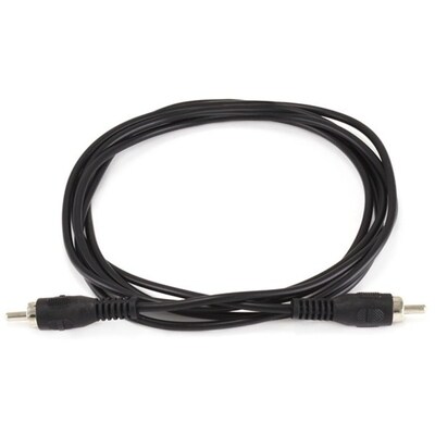 Monoprice 6 ft. RCA Male-to-Male Audio Cable,Male-to-Male, Black (653)