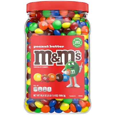 M&Ms Peanut Butter Milk Chocolate Pieces, 55 oz. (220-02034)