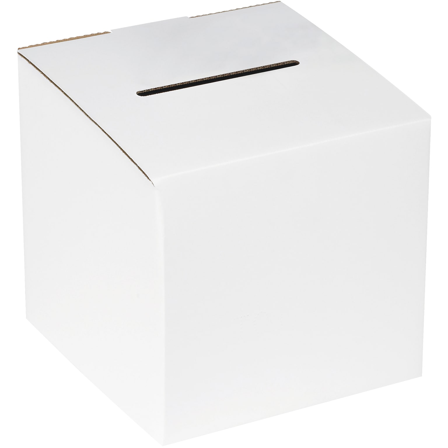 Corrugated Cardboard Ballot Box, White (MBALLOT)