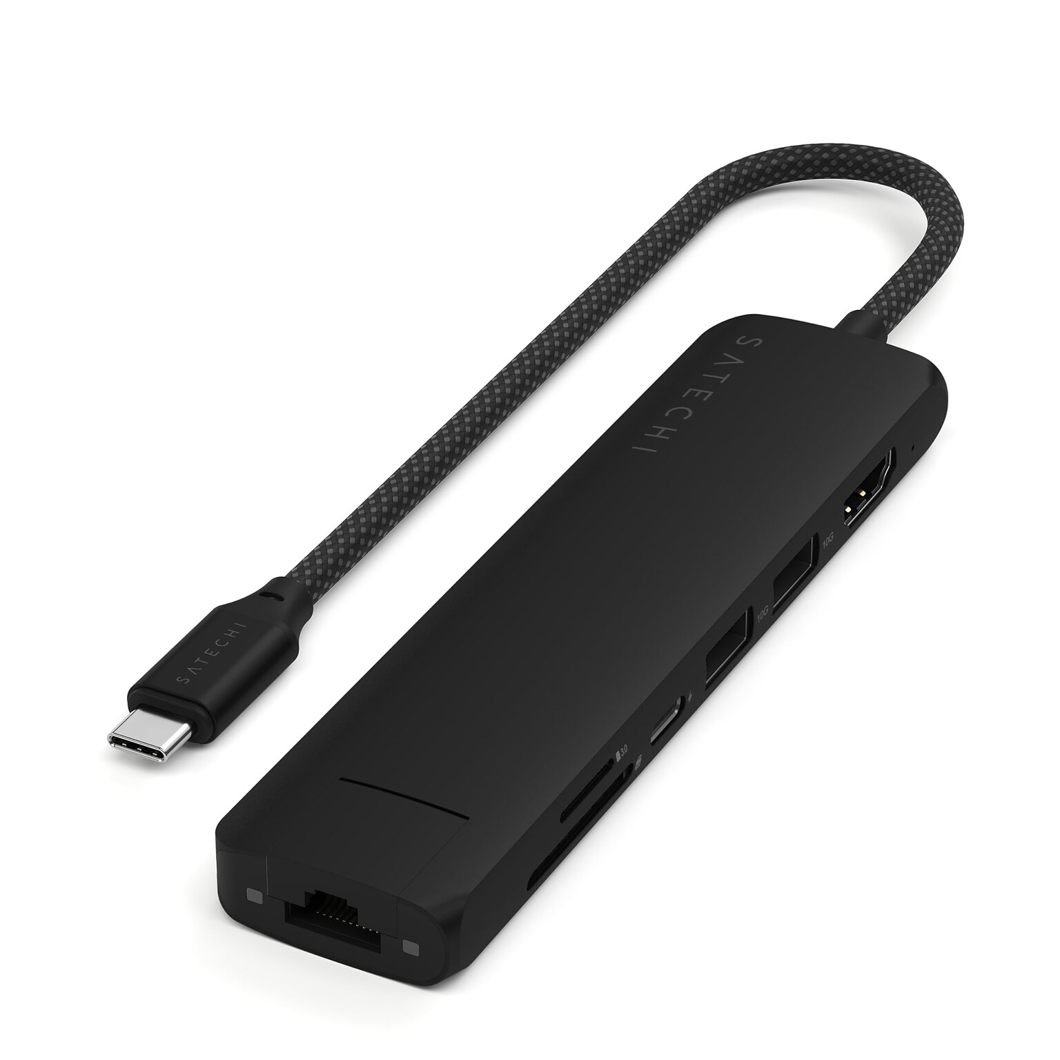 Satechi Slim Plus 7-in-1 Port Replicator Docking Station for Windows/Mac (ST-P7SK)