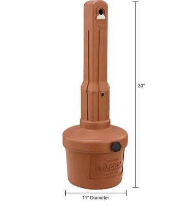 Global Industrial Outdoor Ashtray, 1-1/2 Gallon, Terracotta (261391RG)