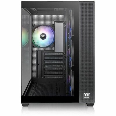 Thermaltake View 380 TG ARGB Mid Tower Gaming Computer Case, Black (CA-1Z2-00M1WN-00)