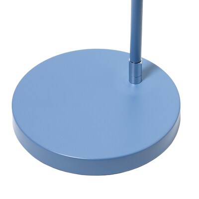 Simple Designs Sleek Essentials 54.5" Metal Floor Lamp with Wire Cage Shade, Blue (LF1050-BLU)