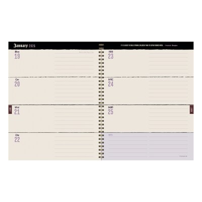 2025-2026 TF Publishing Gwen Plaid 9" x 11" Academic Year Weekly & Monthly Planner, Paperboard Cover, Multicolored (AY26-9710)