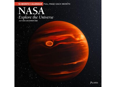 2024-2025 Plato NASA Explore the Universe 12 x 12 Academic & Calendar Monthly Wall Calendar (97819