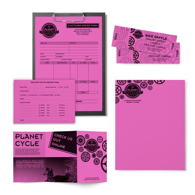Astrobrights 24 lb. Cardstock Paper, 8.5" x 11", Outrageous Orchid, 500 Sheets/Ream, 10 Reams/Carton (21946CT)