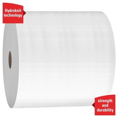 WypAll X50 Polyester Cleaning Wipers, 13.4" x 9.8", White, 1100 Sheets/Roll (35015)