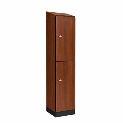 Alpine Industries 72 2-Tier 1-Column Storage Locker, Walnut (701-W-1-SPW-WTS)
